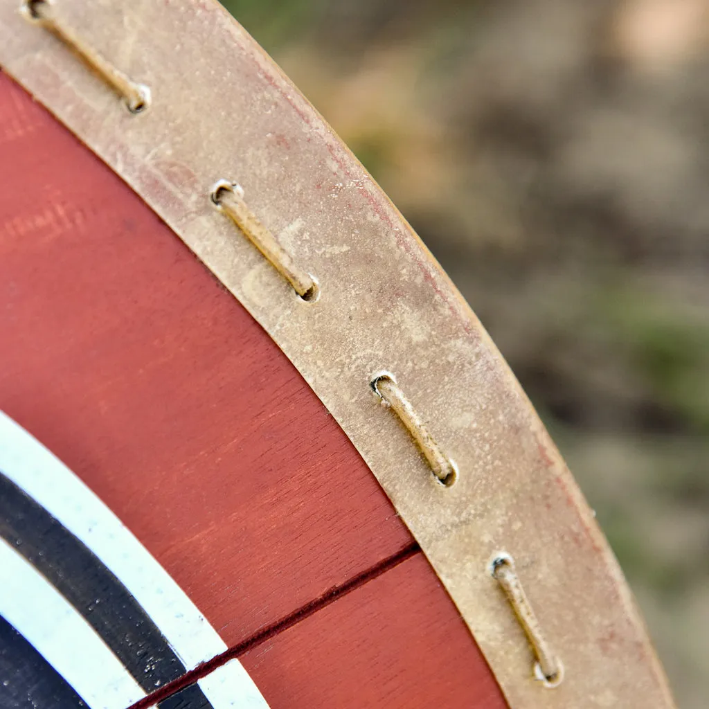 Huginn & Munnin Viking Shield with Rawhide Edge