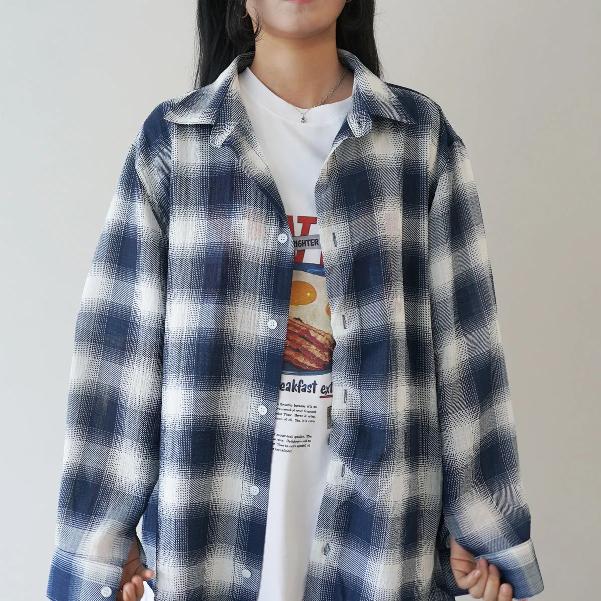 IONSEOUL  |Other Plaid Patterns Unisex Street Style Long Sleeves Shirts