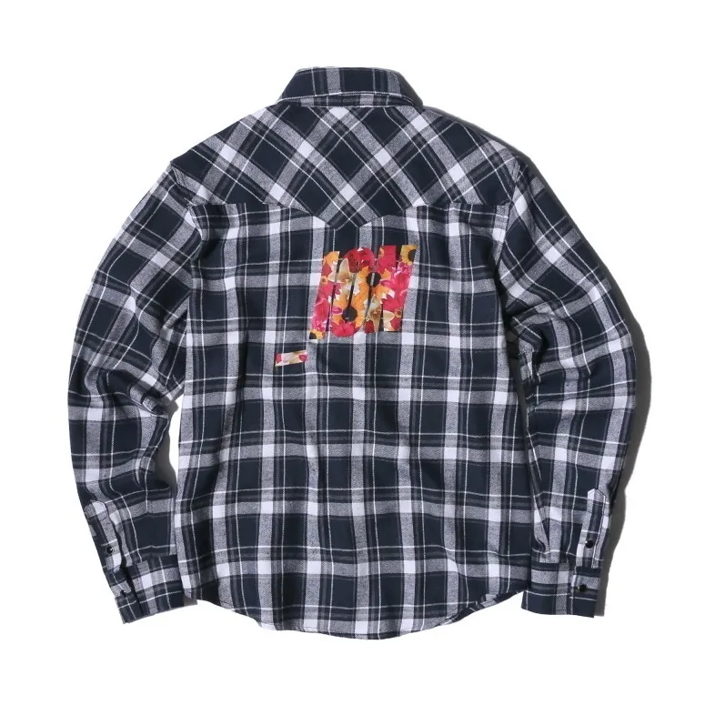 IONSEOUL  |Tartan Other Plaid Patterns Unisex Street Style Long Sleeves