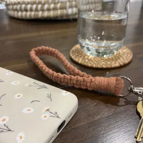 Keychain Wristlet Macrame  - Tangles Twigs Macrame