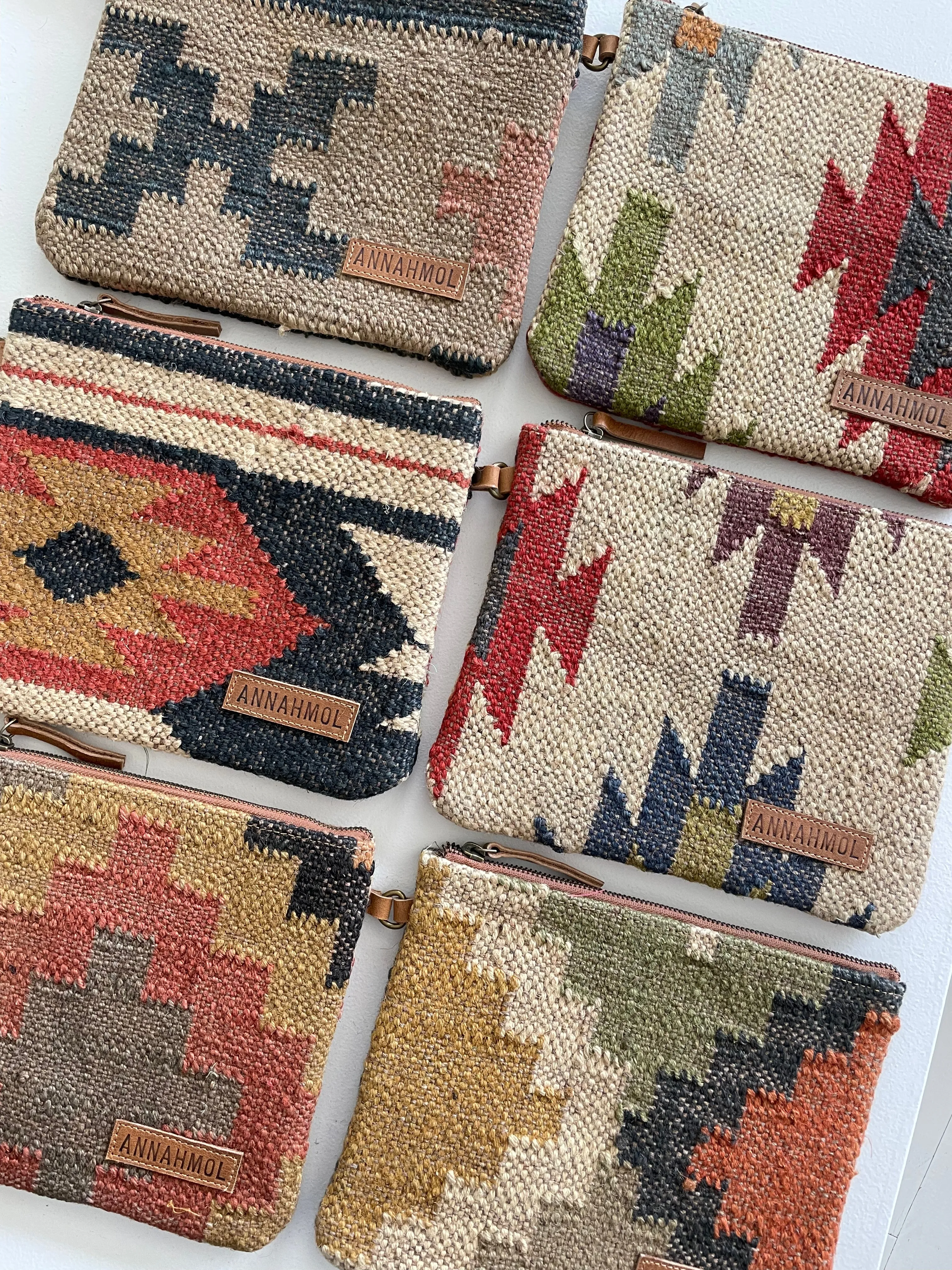 Kilim & Leather Clutch