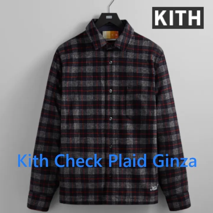 KITH NYC  |Other Plaid Patterns Street Style Logo Shirts