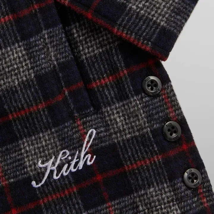 KITH NYC  |Other Plaid Patterns Street Style Logo Shirts