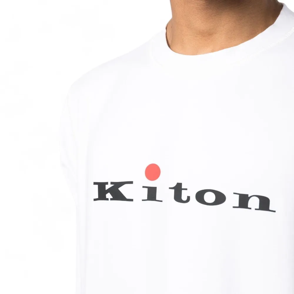 Kiton  |Unisex Plain Logo T-Shirts