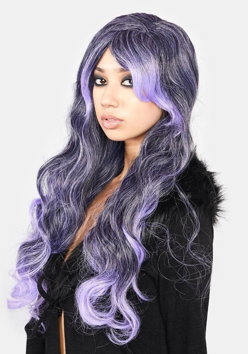 Lavender Lady Long Wig-