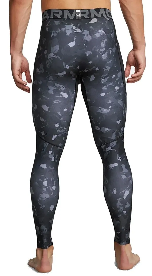 leggings Under Armour HeatGear Armour Printed - Black/White - men´s