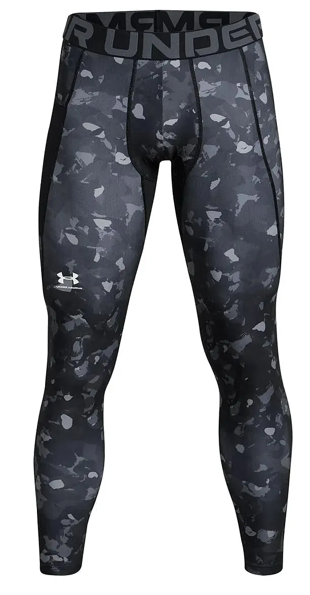 leggings Under Armour HeatGear Armour Printed - Black/White - men´s