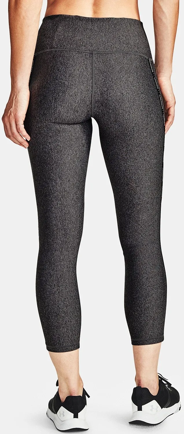 leggings Under Armour HeatGear Armour WMT Ankle Crop - 019/Charcoal Light Heather/Black/Black - women´s