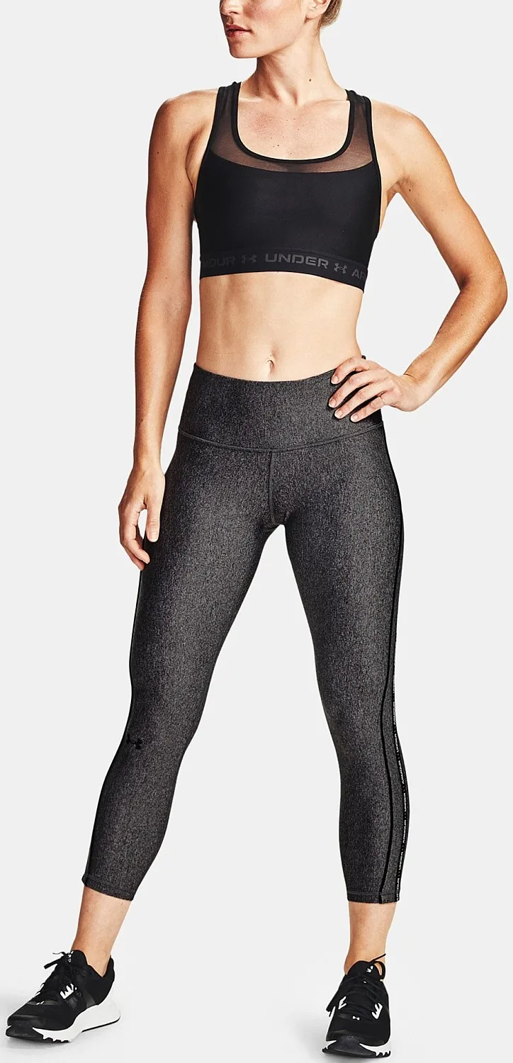 leggings Under Armour HeatGear Armour WMT Ankle Crop - 019/Charcoal Light Heather/Black/Black - women´s