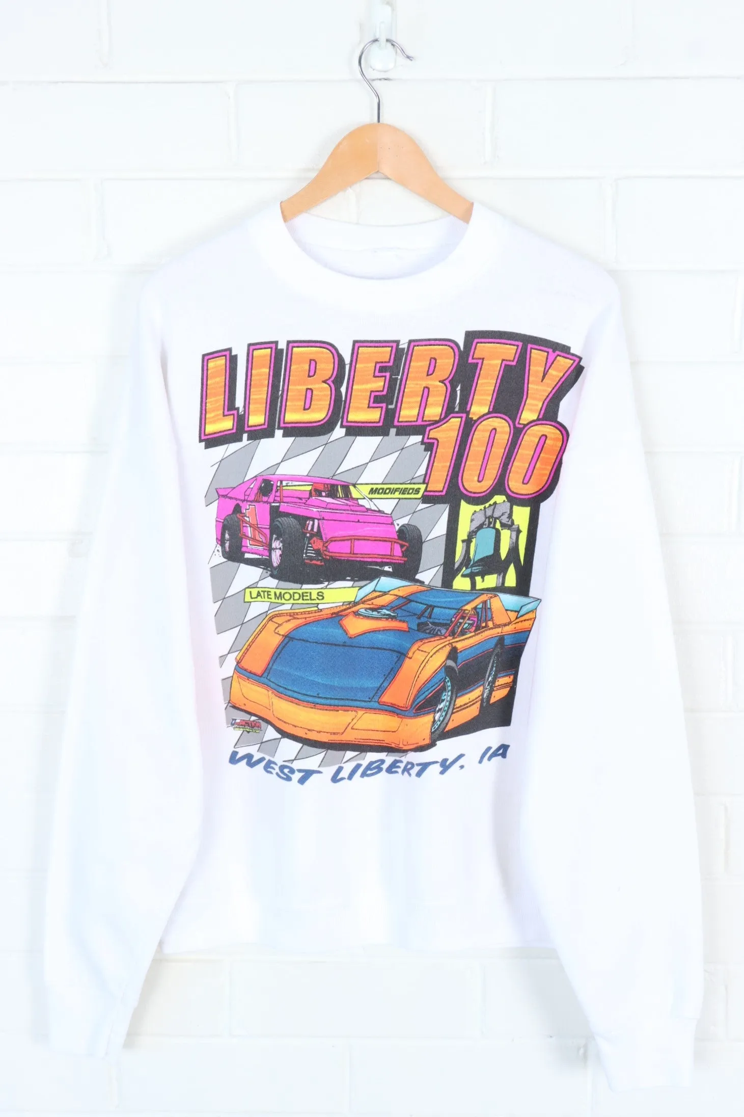 LIBERTY 100 Fluro Racing Cars Front & Back Sweatshirt (XL)