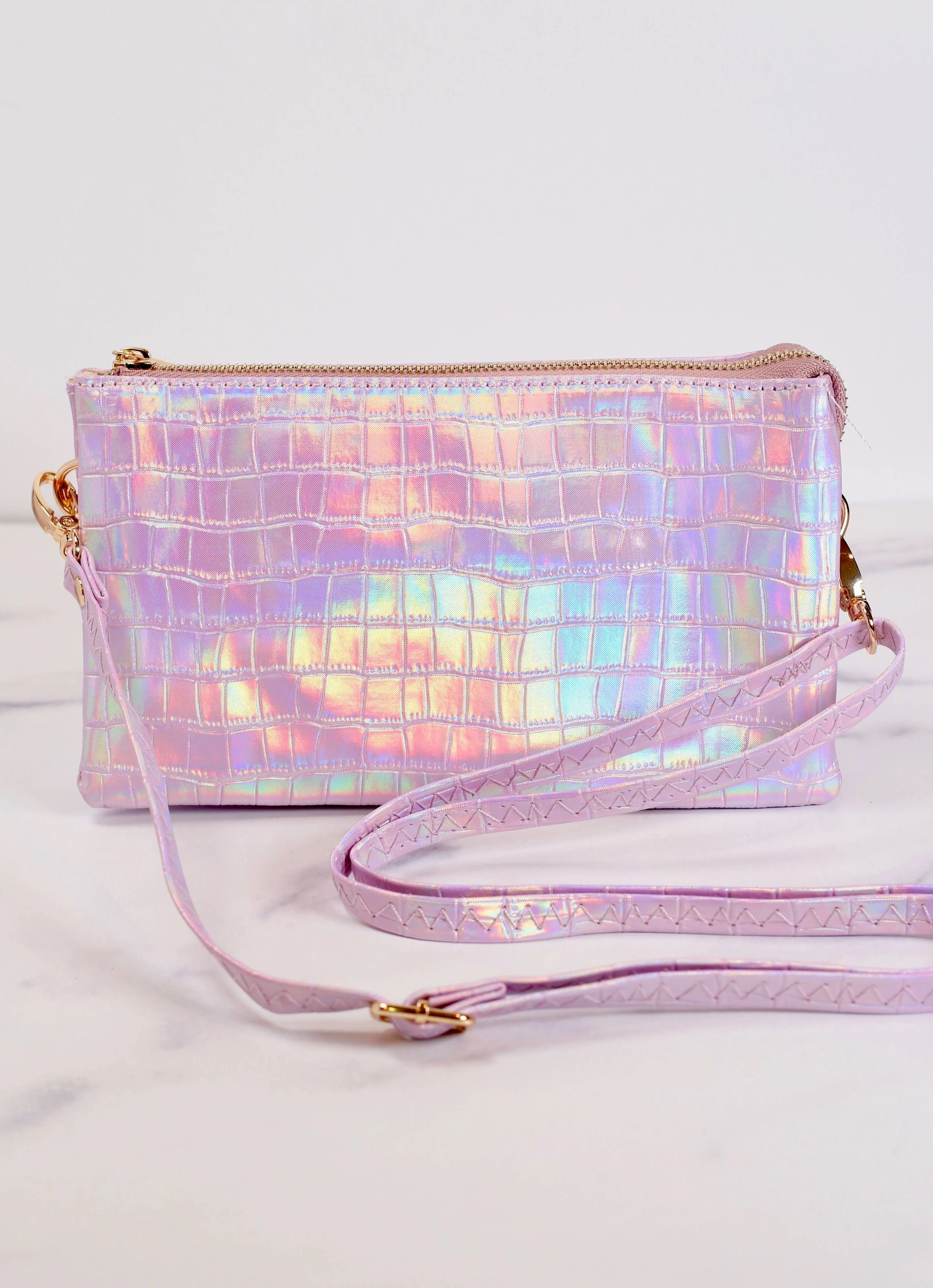 Liz Crossbody Bag in Hologram