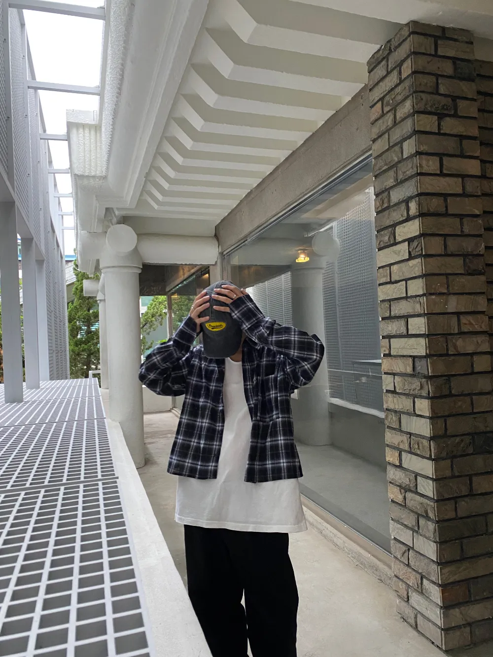 LOWTAG  |Other Plaid Patterns Street Style Long Sleeves Shirts