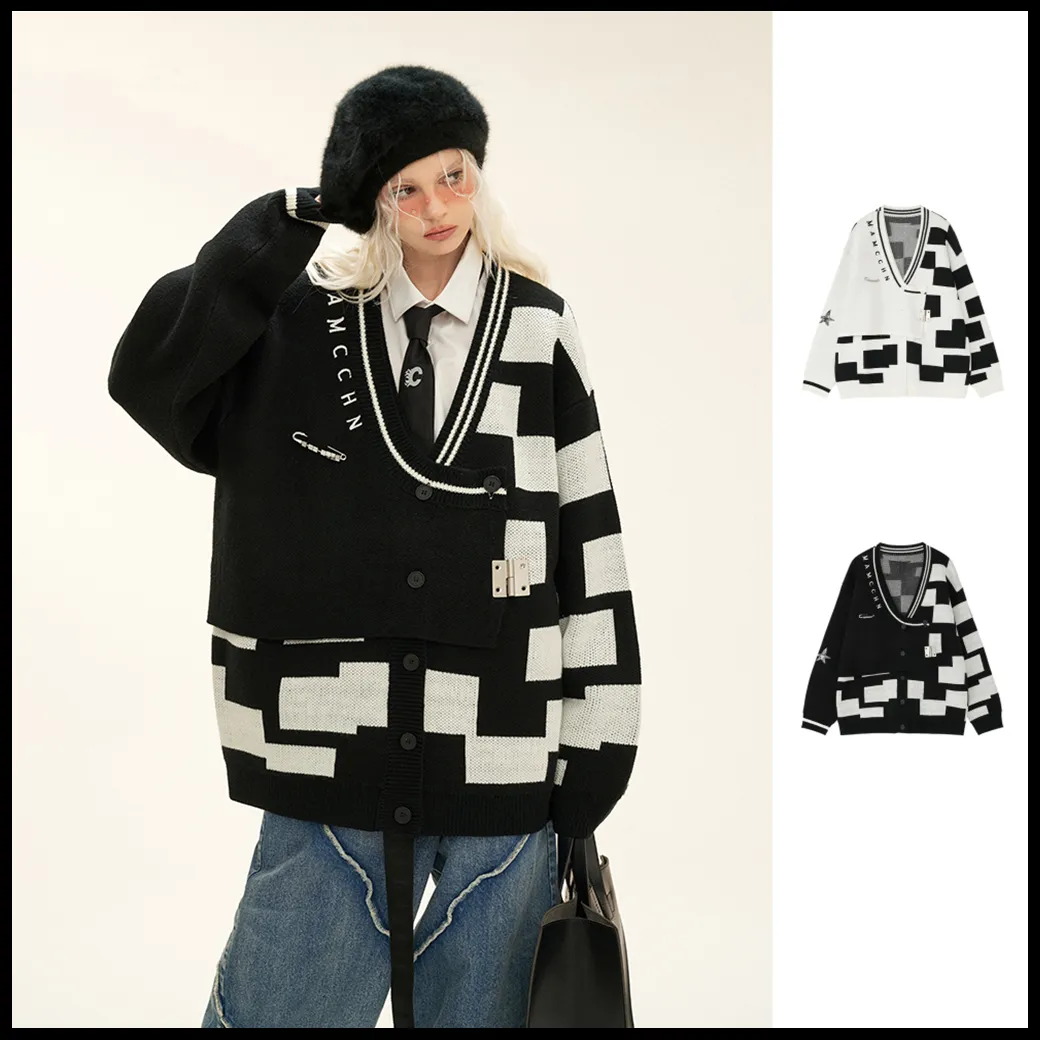 MAMC  |Other Plaid Patterns Monogram Unisex Plain Oversized