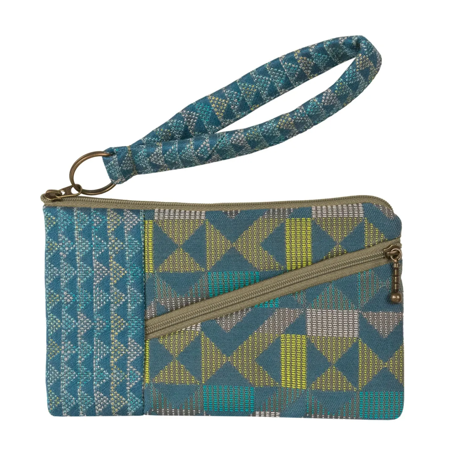 Maruca Beetle Wristlet in Americana Teal