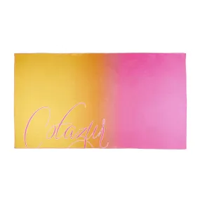 MICROFIBER BEACH TOWEL Woman Degrade Pink