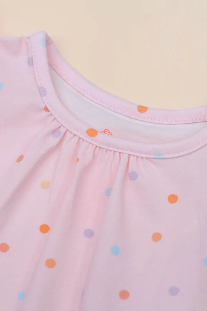 Millie Onesie - Pink Polka Dots