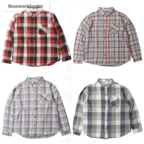 MNML  |Other Plaid Patterns Unisex Street Style Long Sleeves Shirts