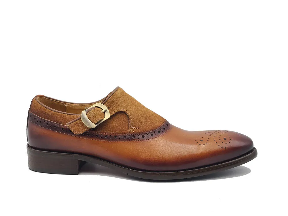 Multi Media Sling Style Single Monk Loafer