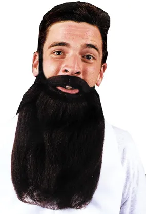 Mustache and Beard in Black 14 inch