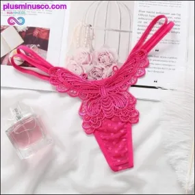 New Style Women Hollow Butterfly Sexy Panties For Women See