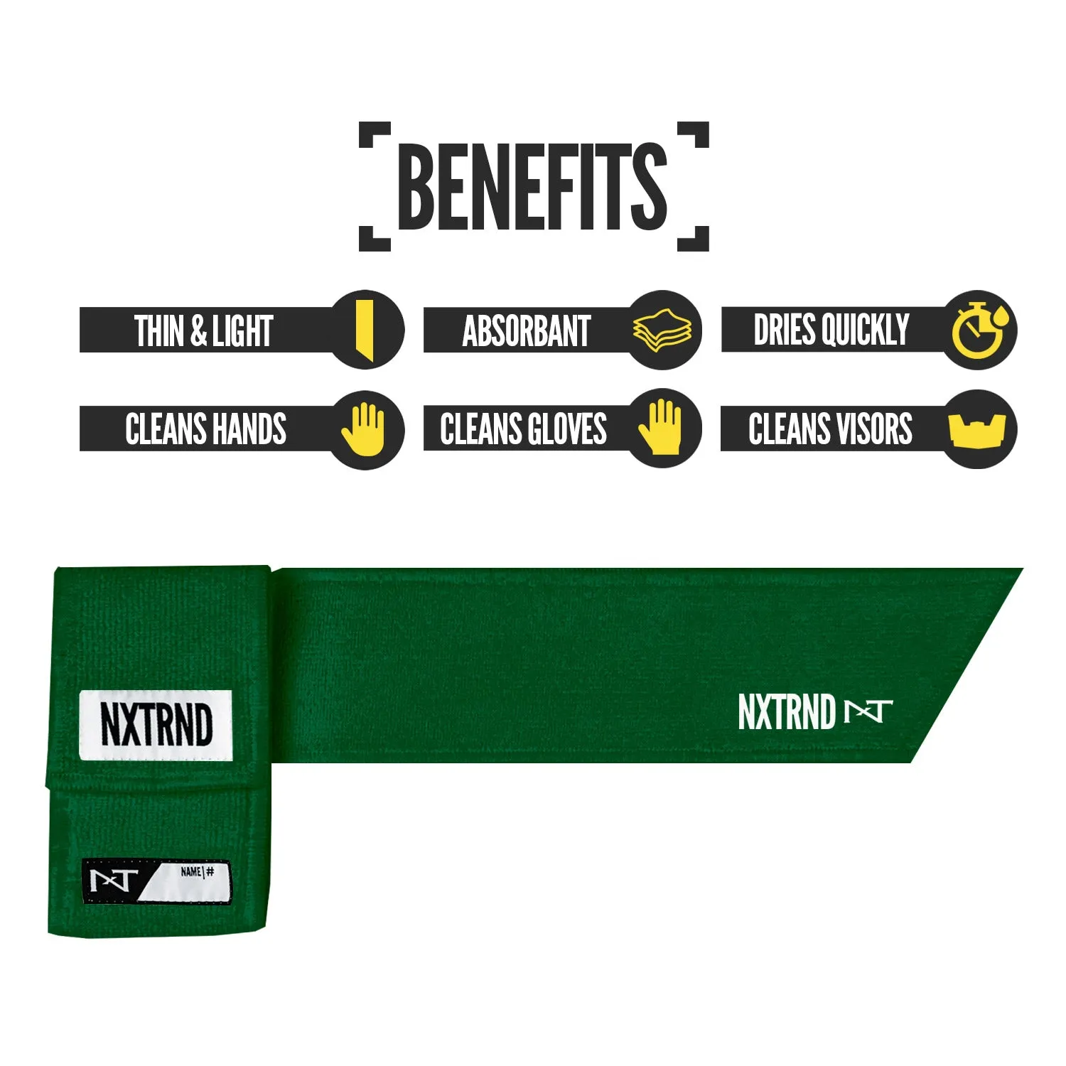 Nxtrnd Streamer Football Towel Dark Green