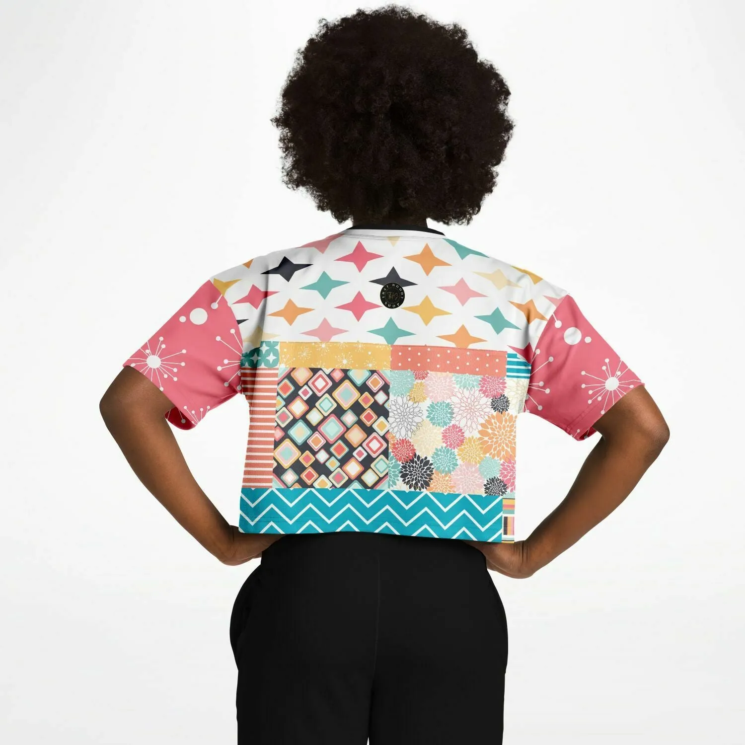 Old Miami Geo Patchwork Crop Jersey