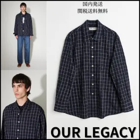 OUR LEGACY  |Other Plaid Patterns Street Style Long Sleeves Shirts