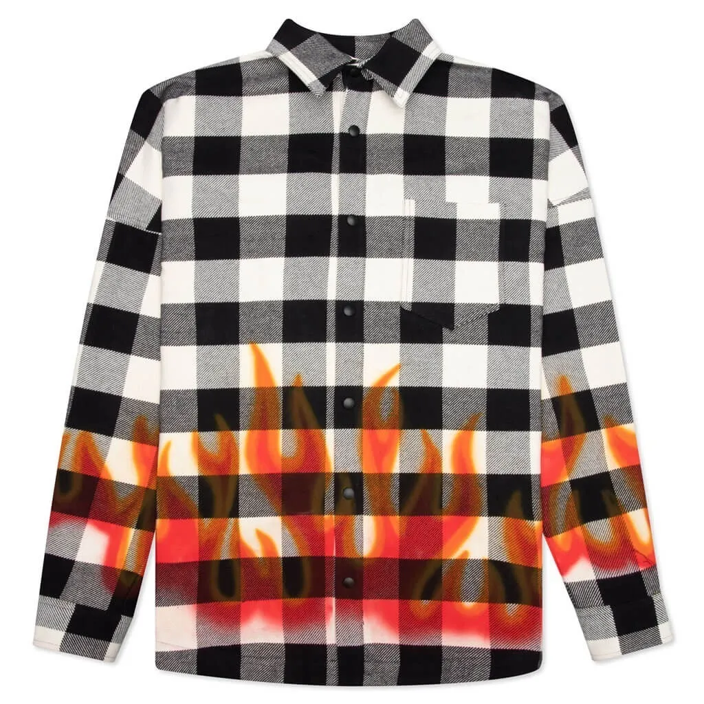 Palm Angels  |Other Plaid Patterns Street Style Long Sleeves Cotton Shirts