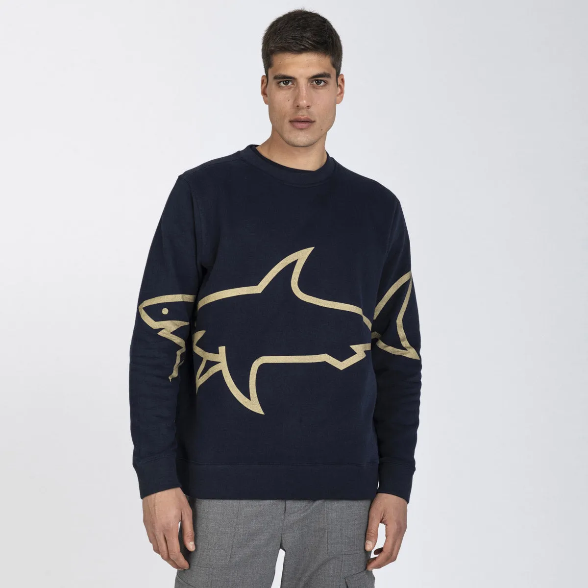 Paul & Shark - Gold Shark Sweatshirt in Navy