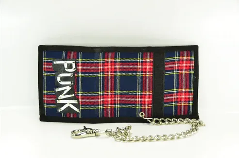 Plaid wallets Punk