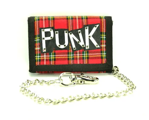 Plaid wallets Punk