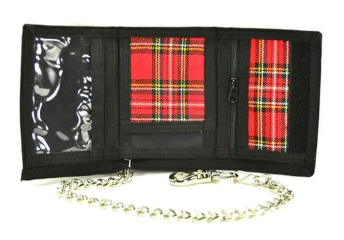 Plaid wallets Punk