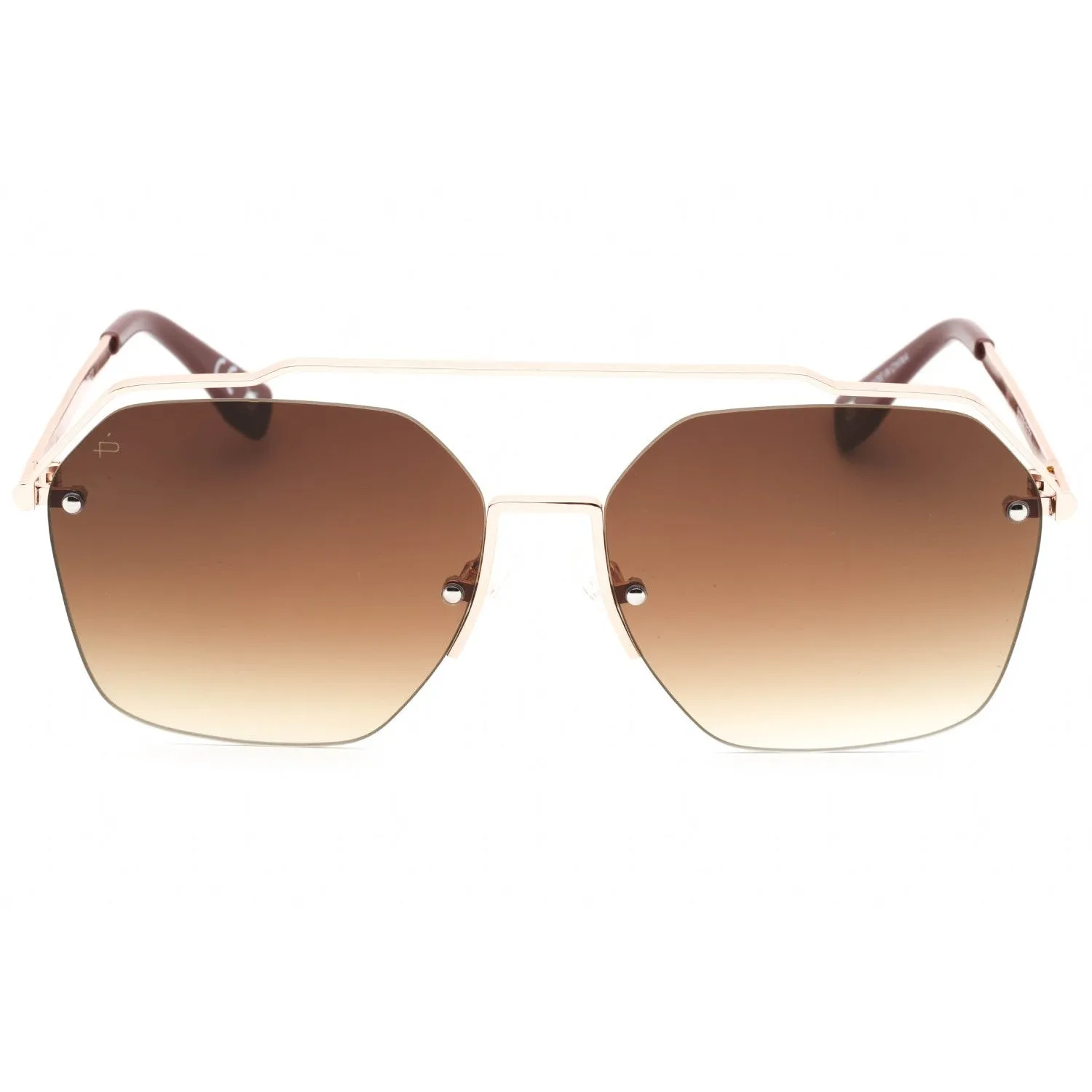 Prive Revaux One Sunglasses Champagne Gold/Merlot/Brown Gradient Unisex