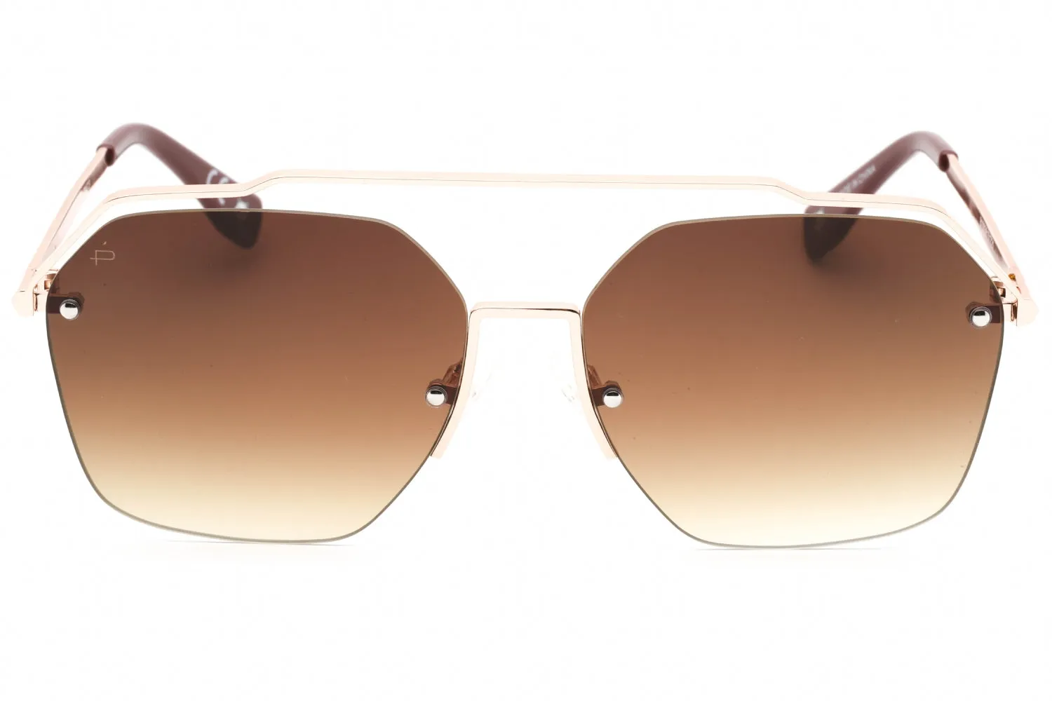 Prive Revaux One Sunglasses Champagne Gold/Merlot/Brown Gradient Unisex