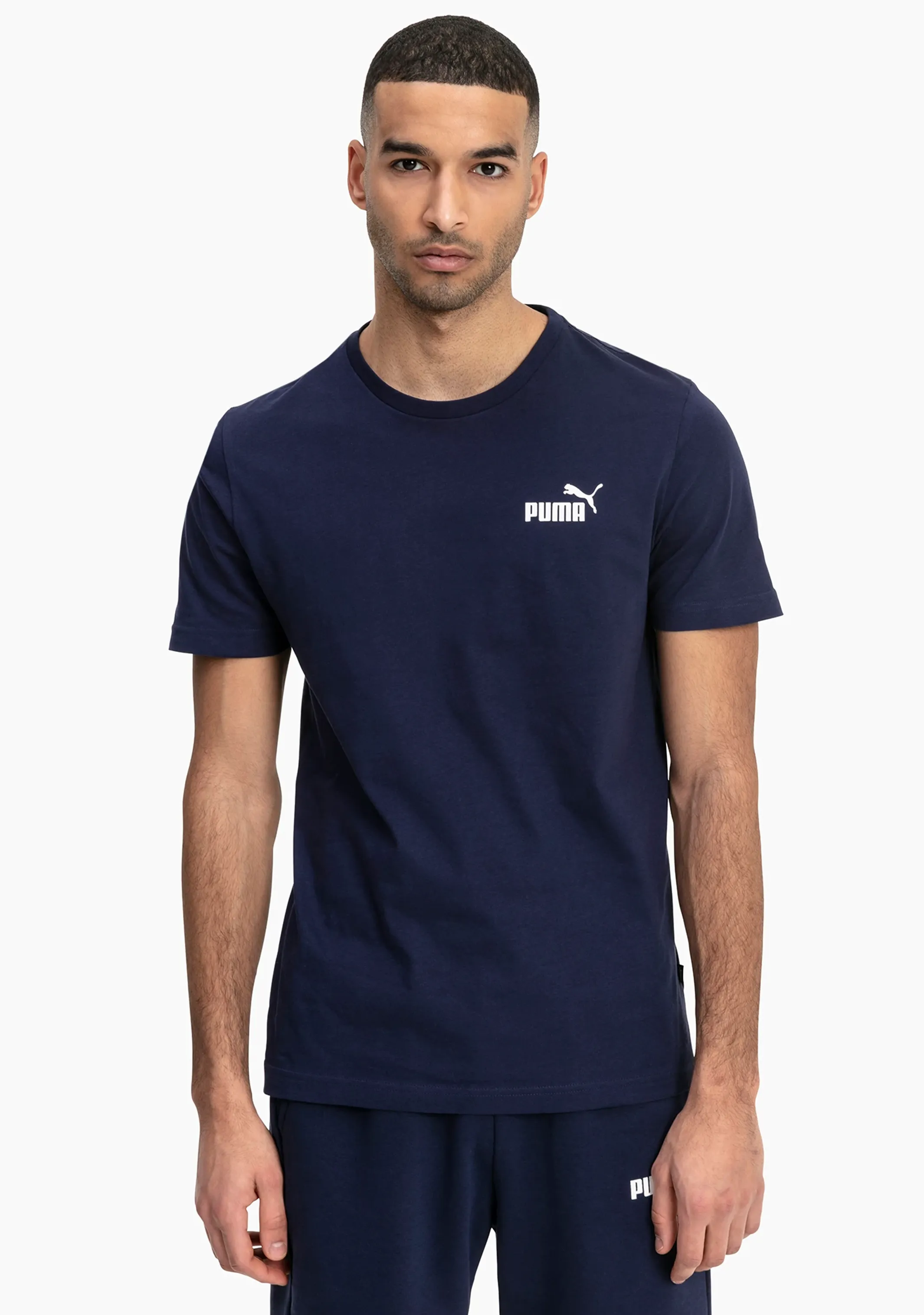 Puma Mens Essential Small Logo Tee Navy  851741 06