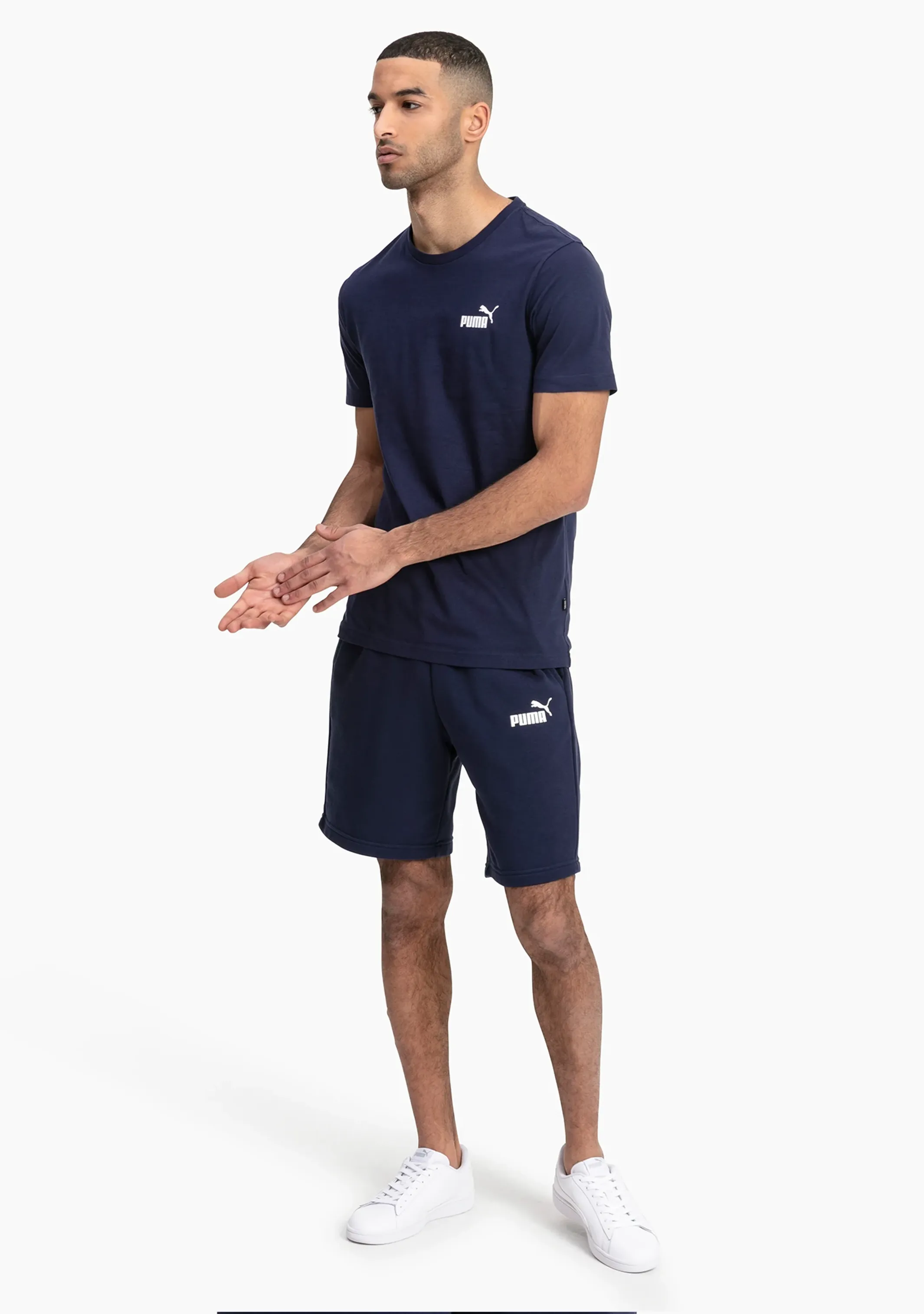 Puma Mens Essential Small Logo Tee Navy  851741 06