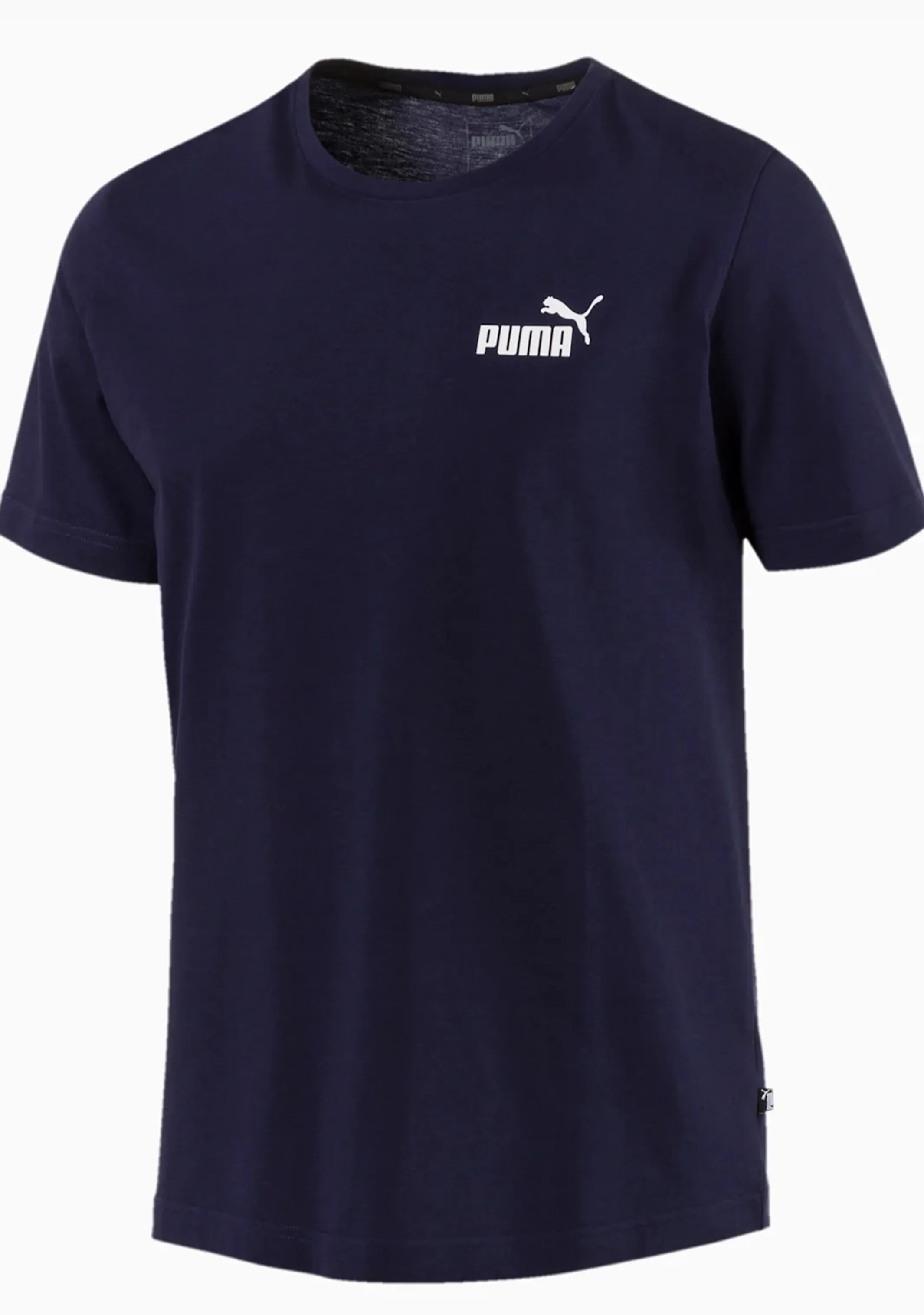 Puma Mens Essential Small Logo Tee Navy  851741 06