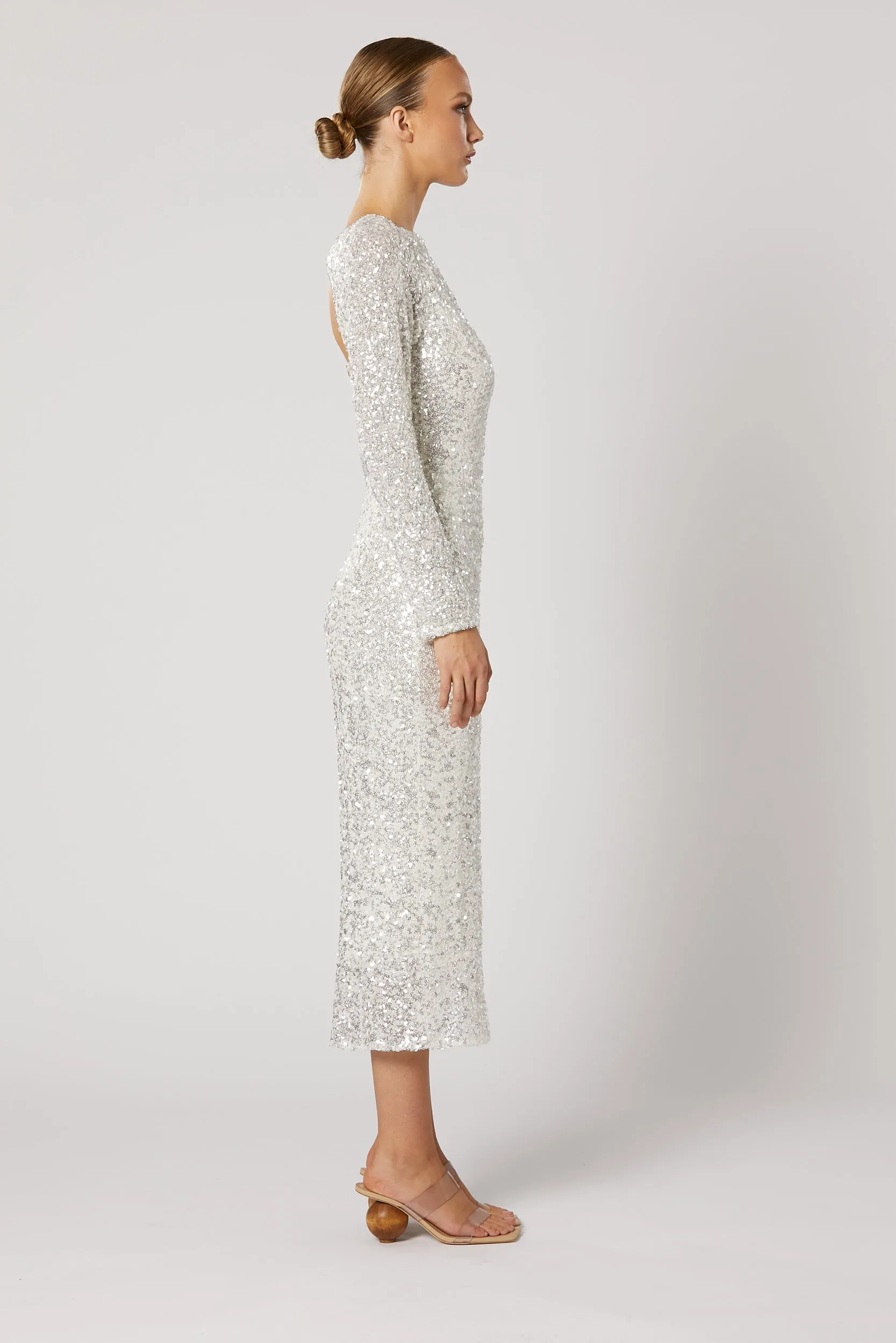 Quest Long Sleeve Dress - White