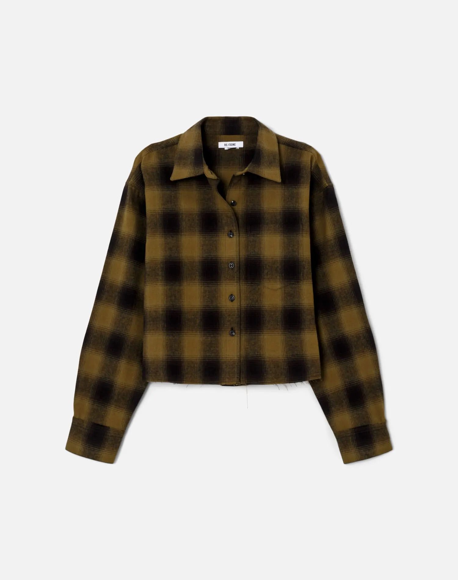 Raw Plaid Shirt - Green Shadow Plaid