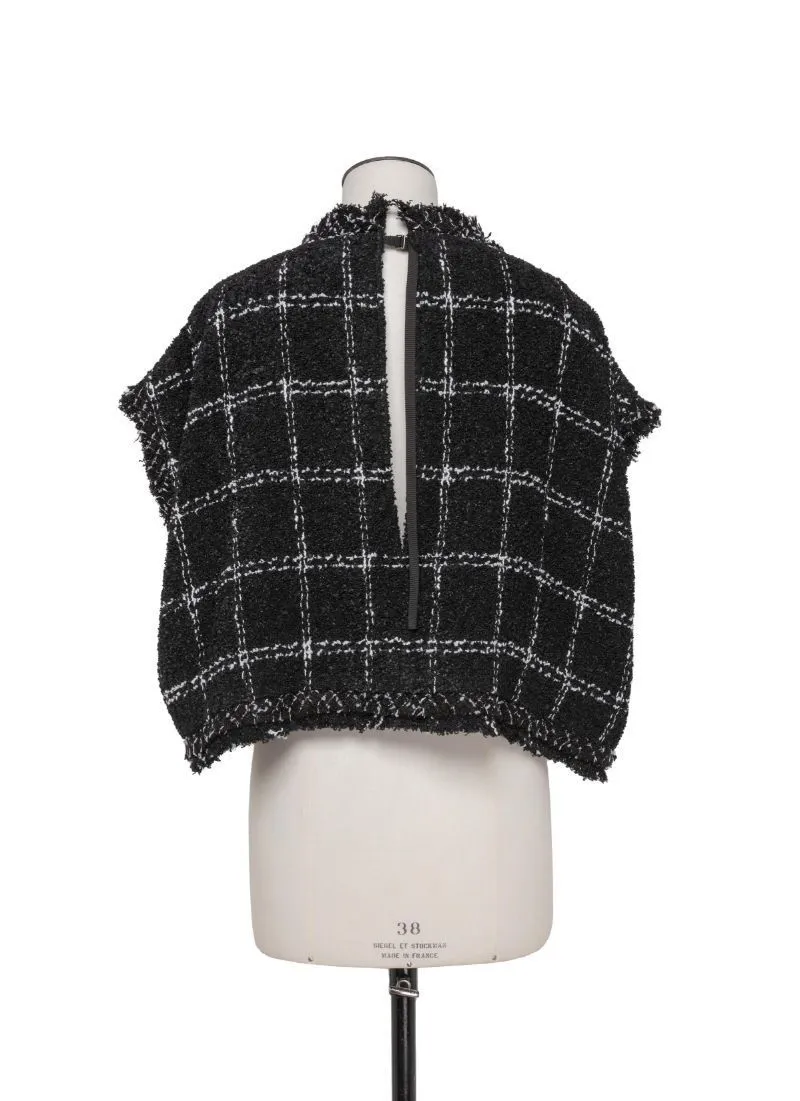 sacai  |Other Plaid Patterns Nylon Sleeveless Street Style U-Neck