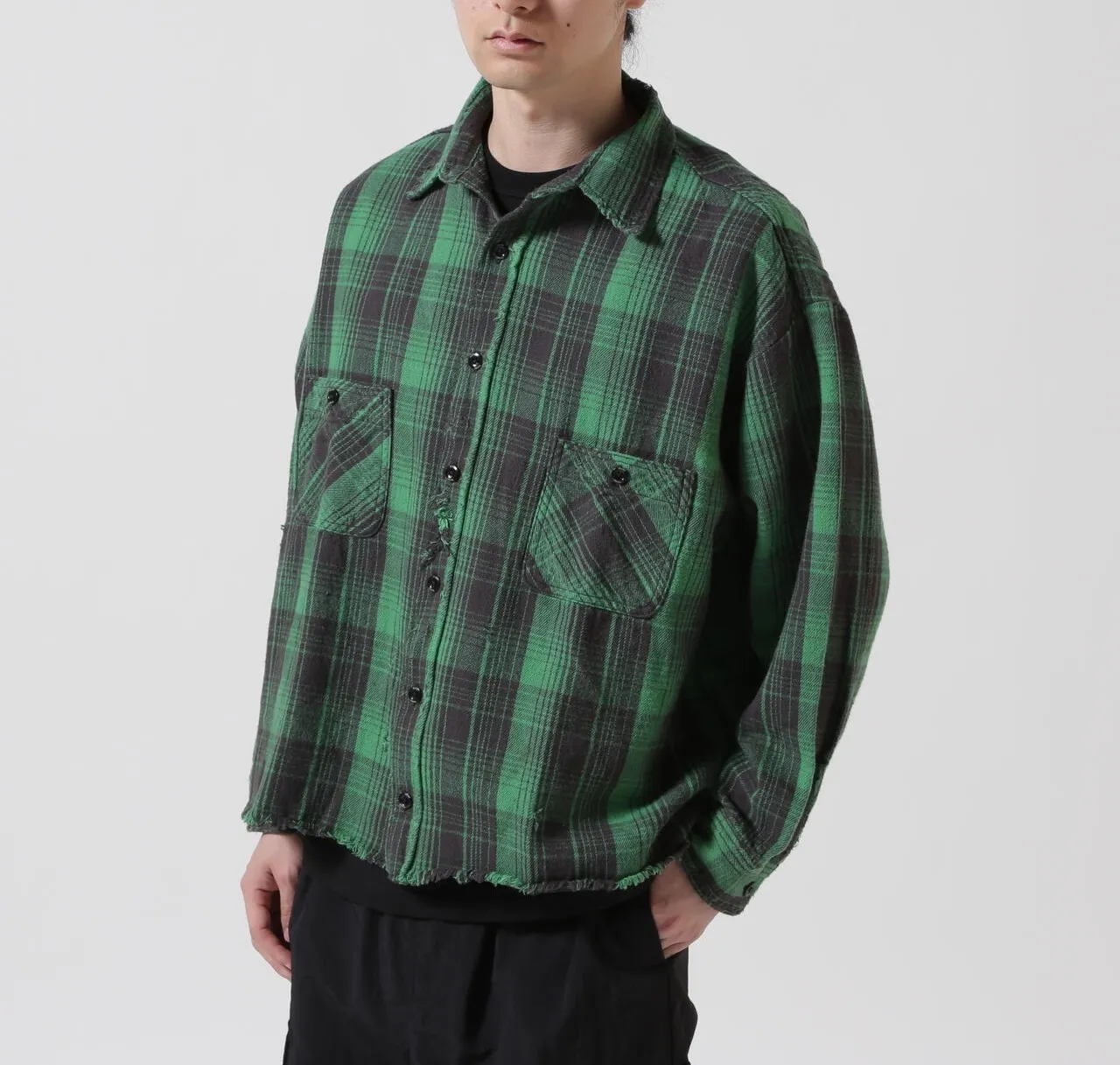 Saint Mxxxxxx  |Tartan Other Plaid Patterns Unisex Long Sleeves Cotton Logo