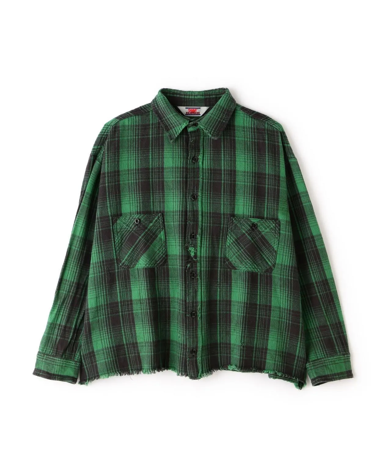 Saint Mxxxxxx  |Tartan Other Plaid Patterns Unisex Long Sleeves Cotton Logo