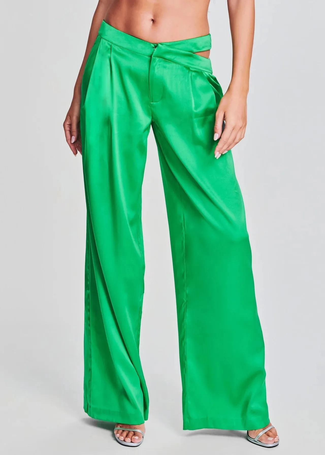 Ser.o.ya - Zarri Silk Pant - Kelly Green