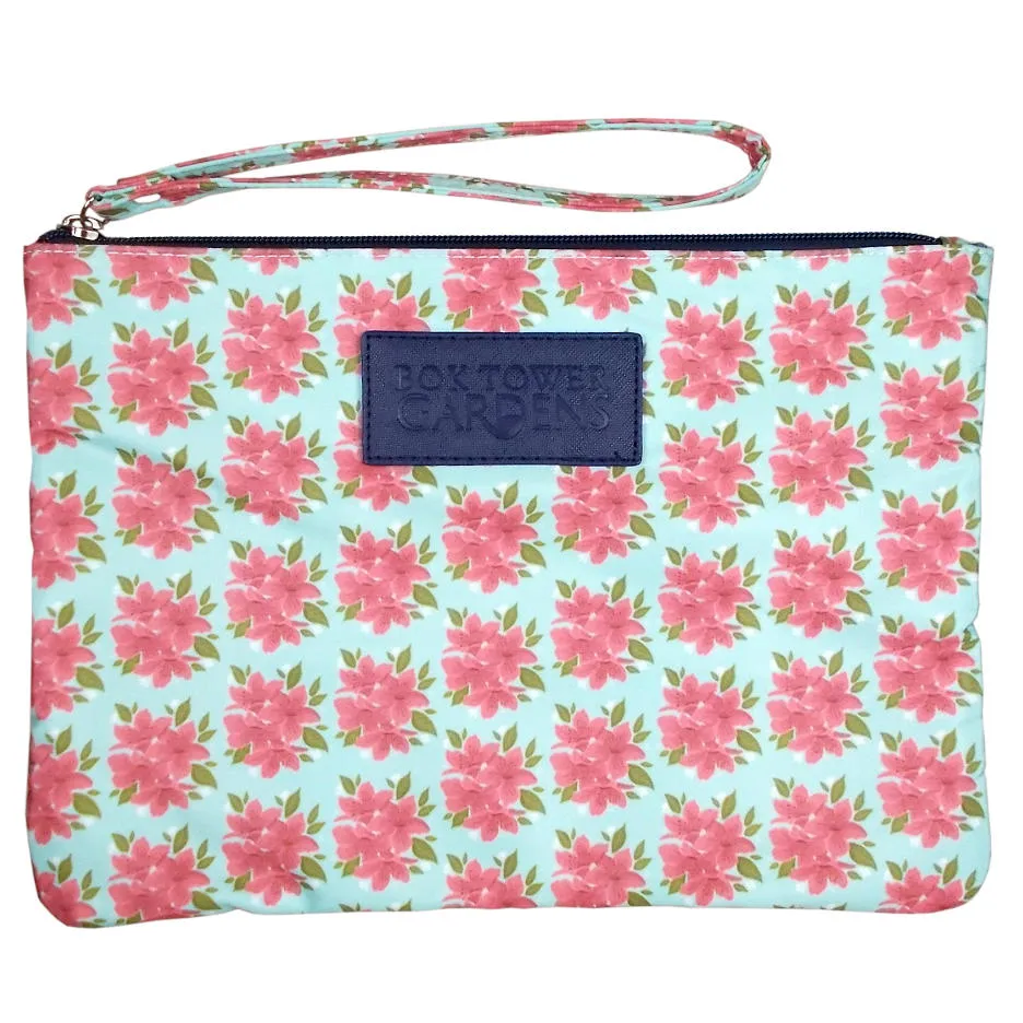 Signature Blooms Large Wristlet Clutch Pouch