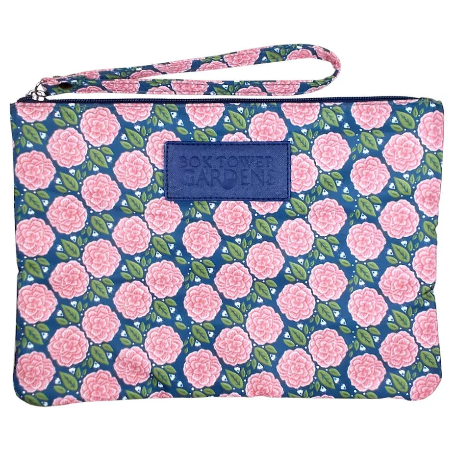 Signature Blooms Large Wristlet Clutch Pouch