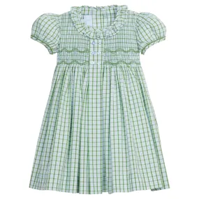 Smocked Bridget Dress- Leland Plaid