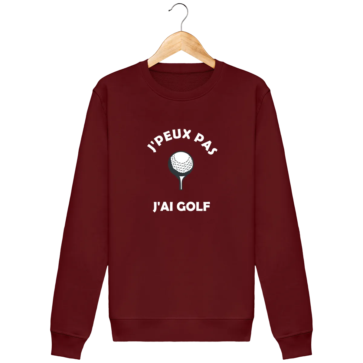 Sweat Col Rond J'PEUX PAS J'AI GOLF