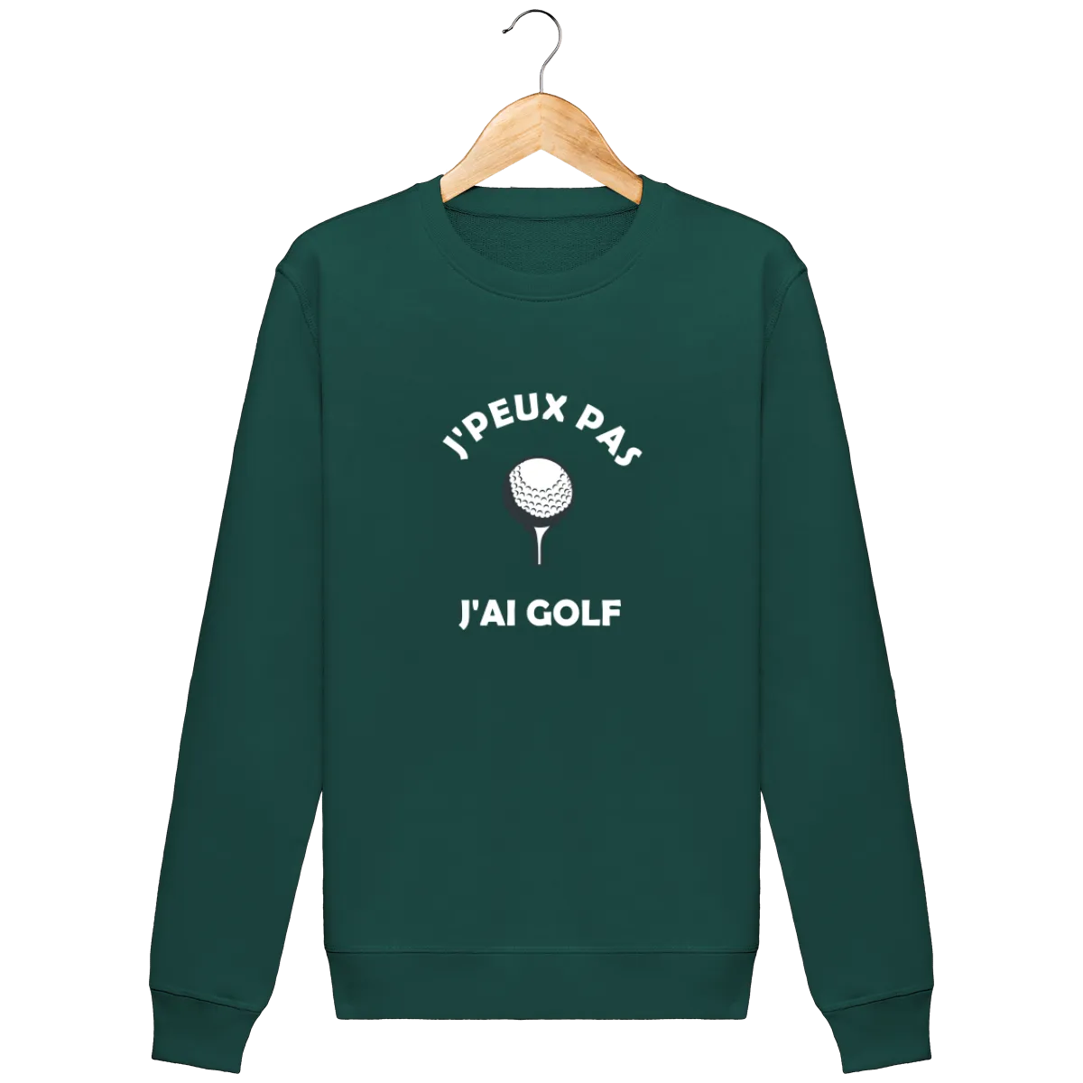 Sweat Col Rond J'PEUX PAS J'AI GOLF