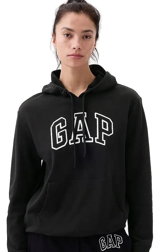 sweatshirt GAP Logo GAP Heritage Pullover - True Black V2 - women´s