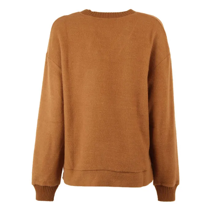 SWEATSHIRT MAMMOLA Woman Camel United 